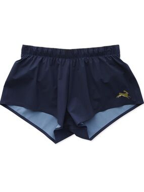 Tracksmith Women's Strata Shorts Navy with Red Waistband Size M ($135 new)